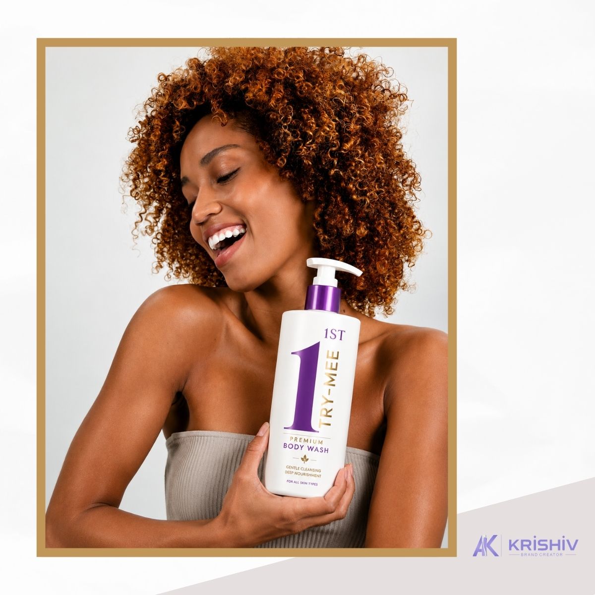 1ST TRY-MEE Premium Body Wash — Look 02, launched with AK Krishiv