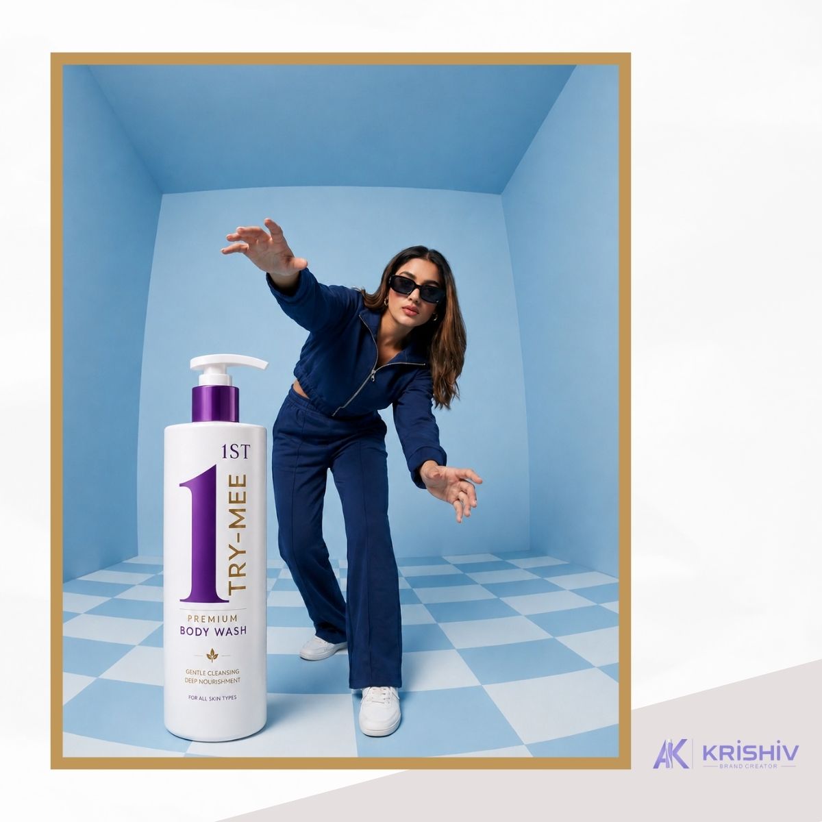 1ST TRY-MEE Premium Body Wash — Look 05, launched with AK Krishiv