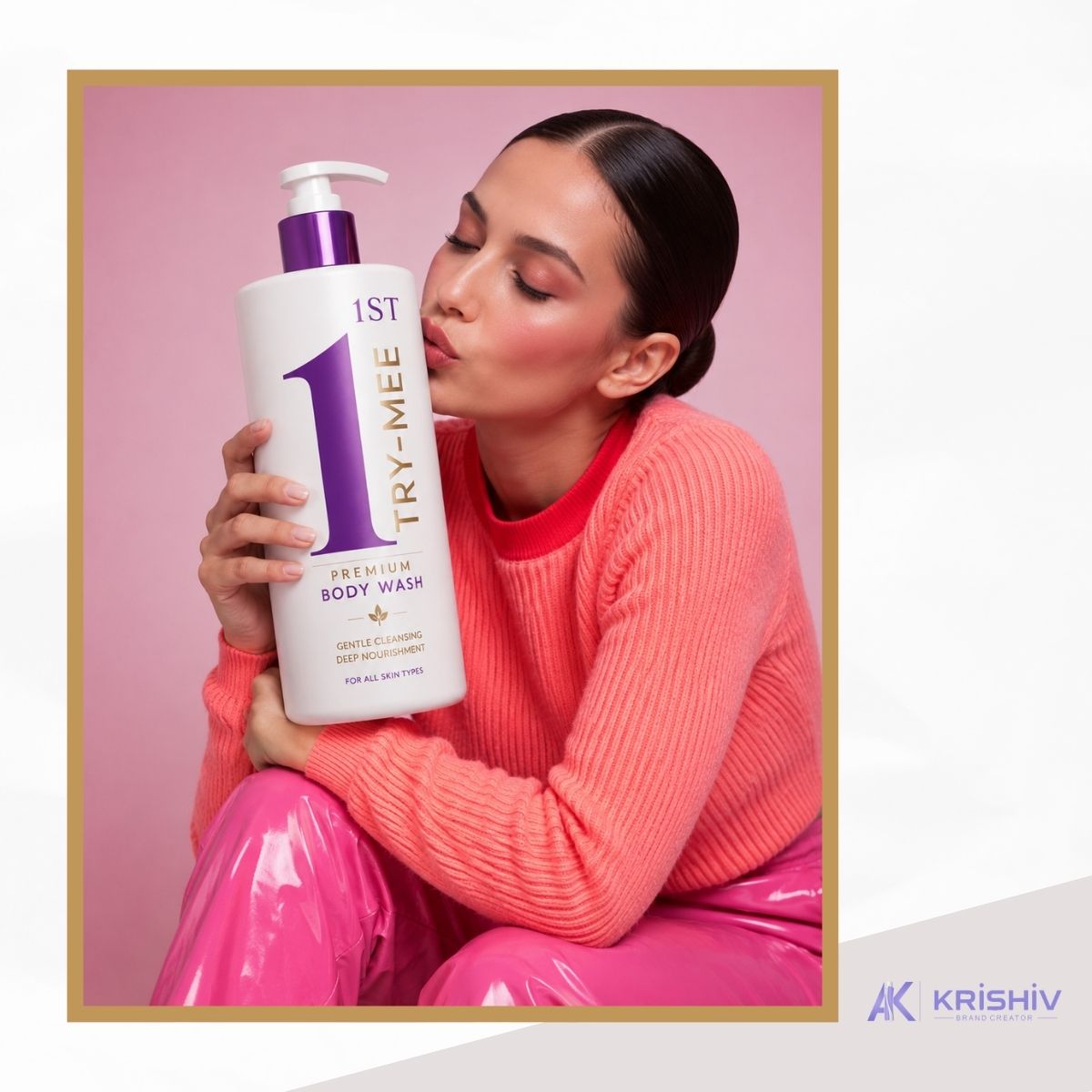 1ST TRY-MEE Premium Body Wash — Look 08, launched with AK Krishiv